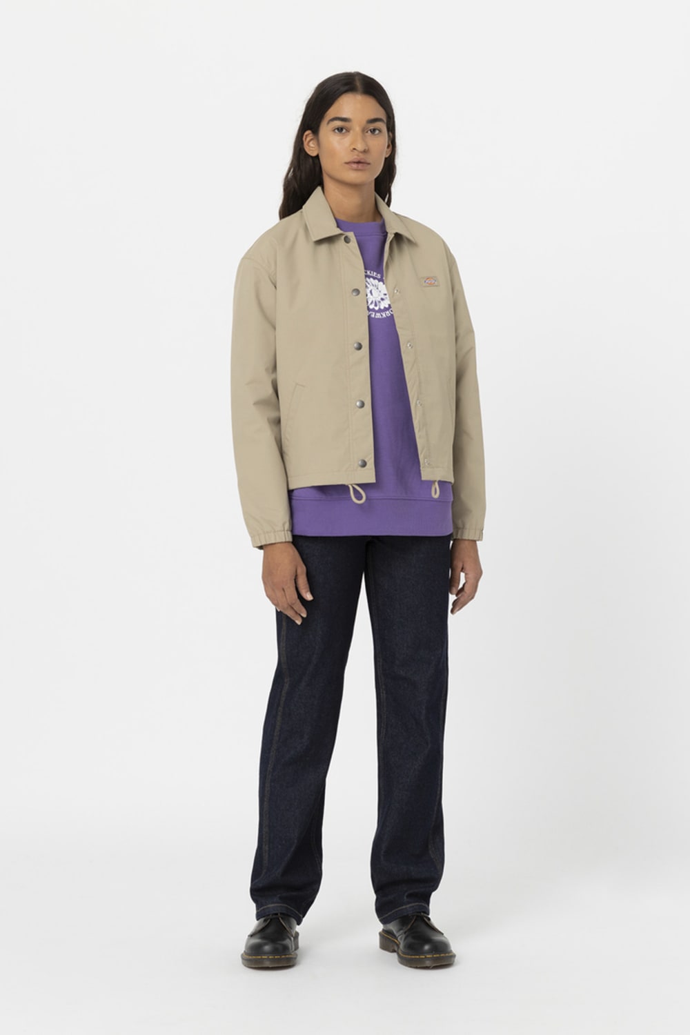 Dickies-Oakport Cropped Coach Jacket W-Yağmurluk-4-fleurdirect.live
