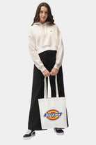 Dickies-Oakport Cropped Hoodie Ecru-Sweatshirts & Hoodies-4-fleurdirect.live