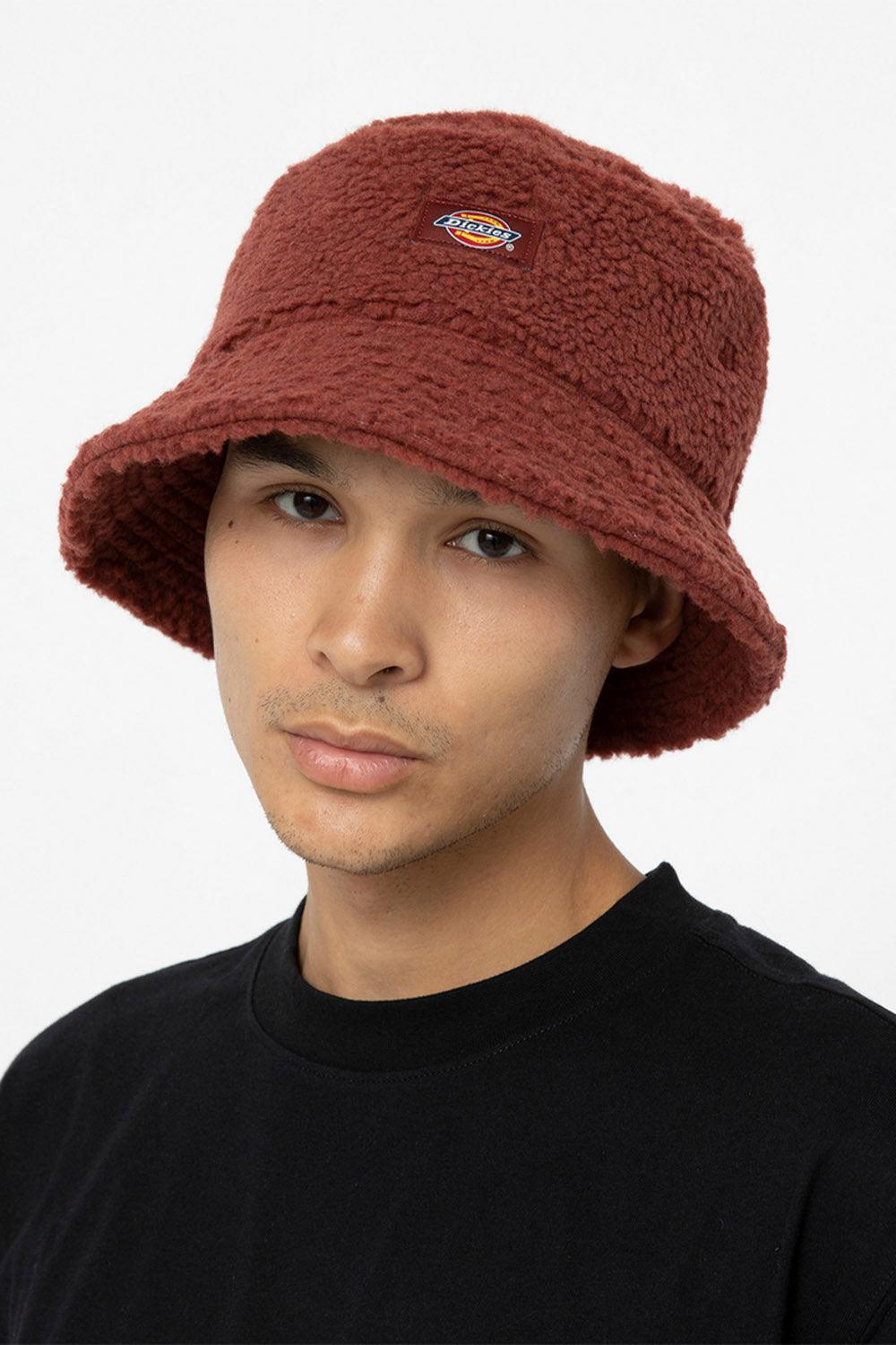 Dickies-Red Chute Bucket Fired Brick-Bucket Hat-3-fleurdirect.live