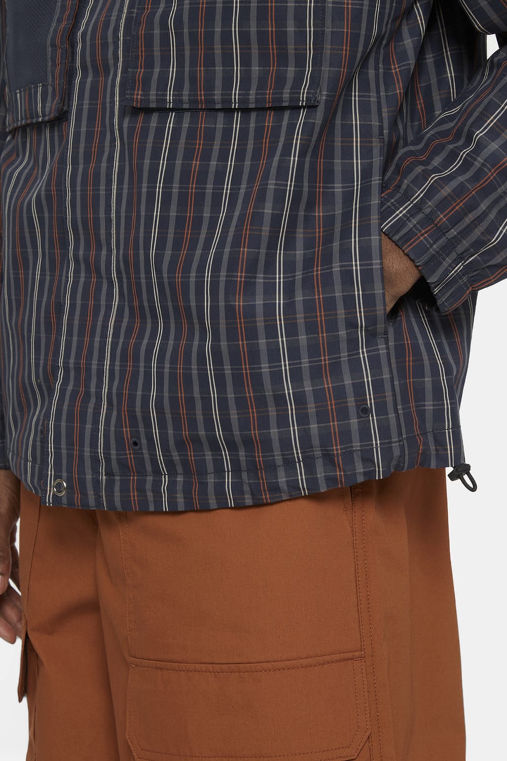 Dickies-Surry Jacket Outdoor Check Navy-Ceket-4-fleurdirect.live