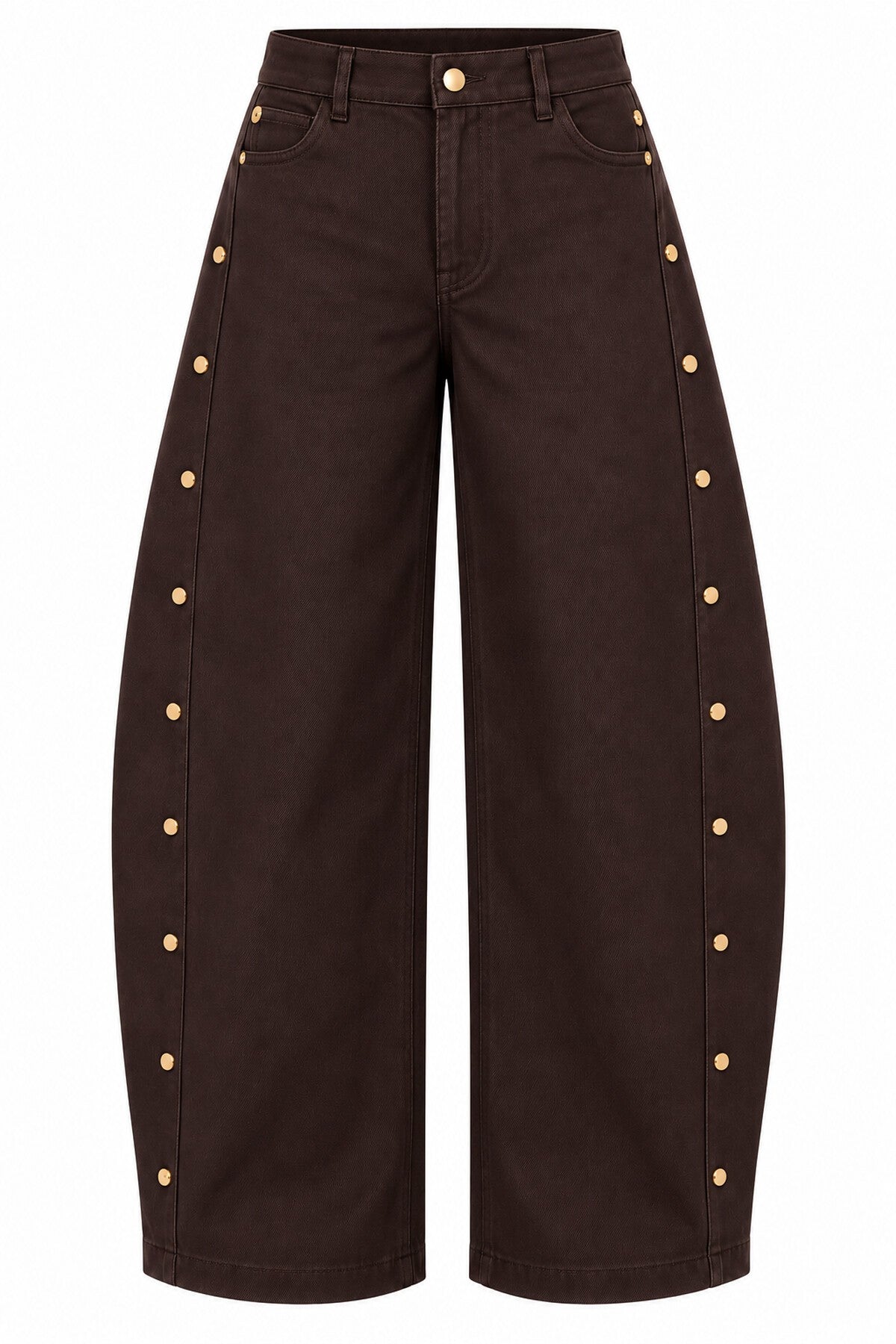 Cropped Jacket & Barrel-Leg Trousers Set