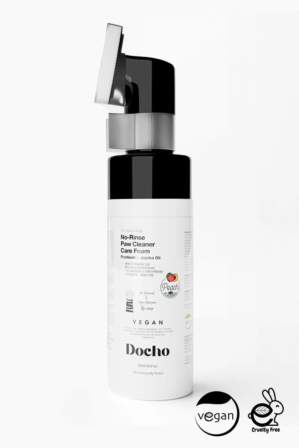 Docho-Durulama Gerektirmeyen Pati Temizleme Ve Bakım Köpüğü - Postbiyotik 150 Ml-Kedi-1-fleurdirect.live