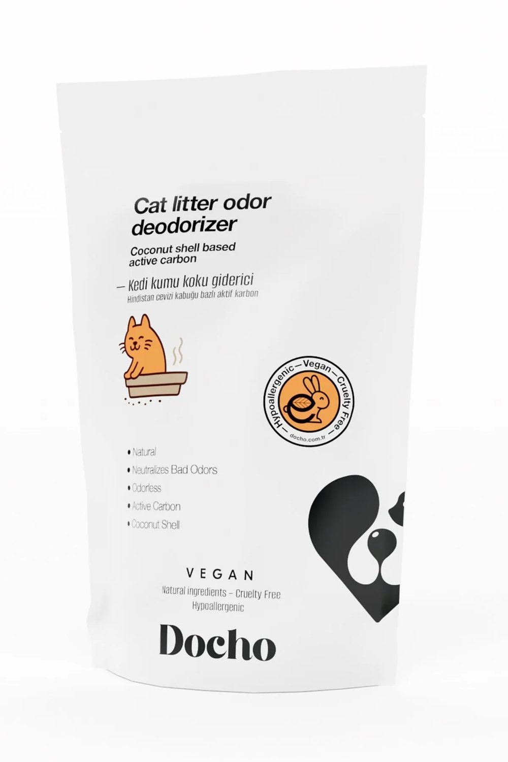 Docho-Kedi Kumu Koku Giderici Aktif Karbon 400 Gr Ve Koku Ve Leke Çıkarıcı Enzimatik Sprey 500 Ml Seti-Kedi-2-fleurdirect.live