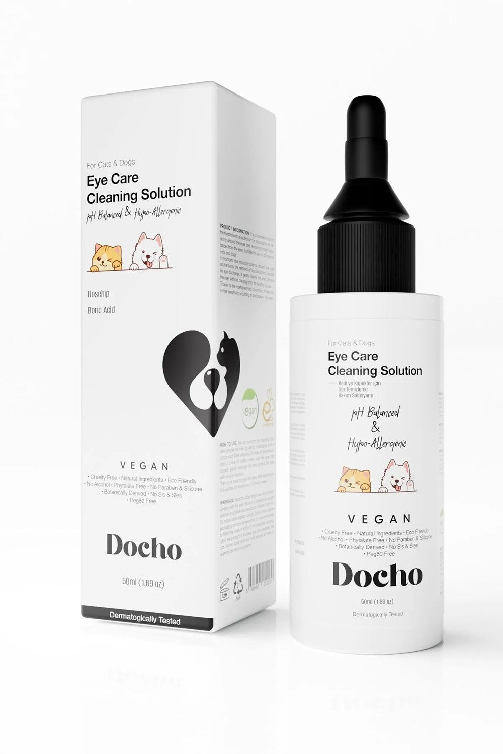 Docho-Kedi Ve Köpek Göz Temizleme Ve Bakım Solüsyonu 50 Ml-Kedi-1-fleurdirect.live