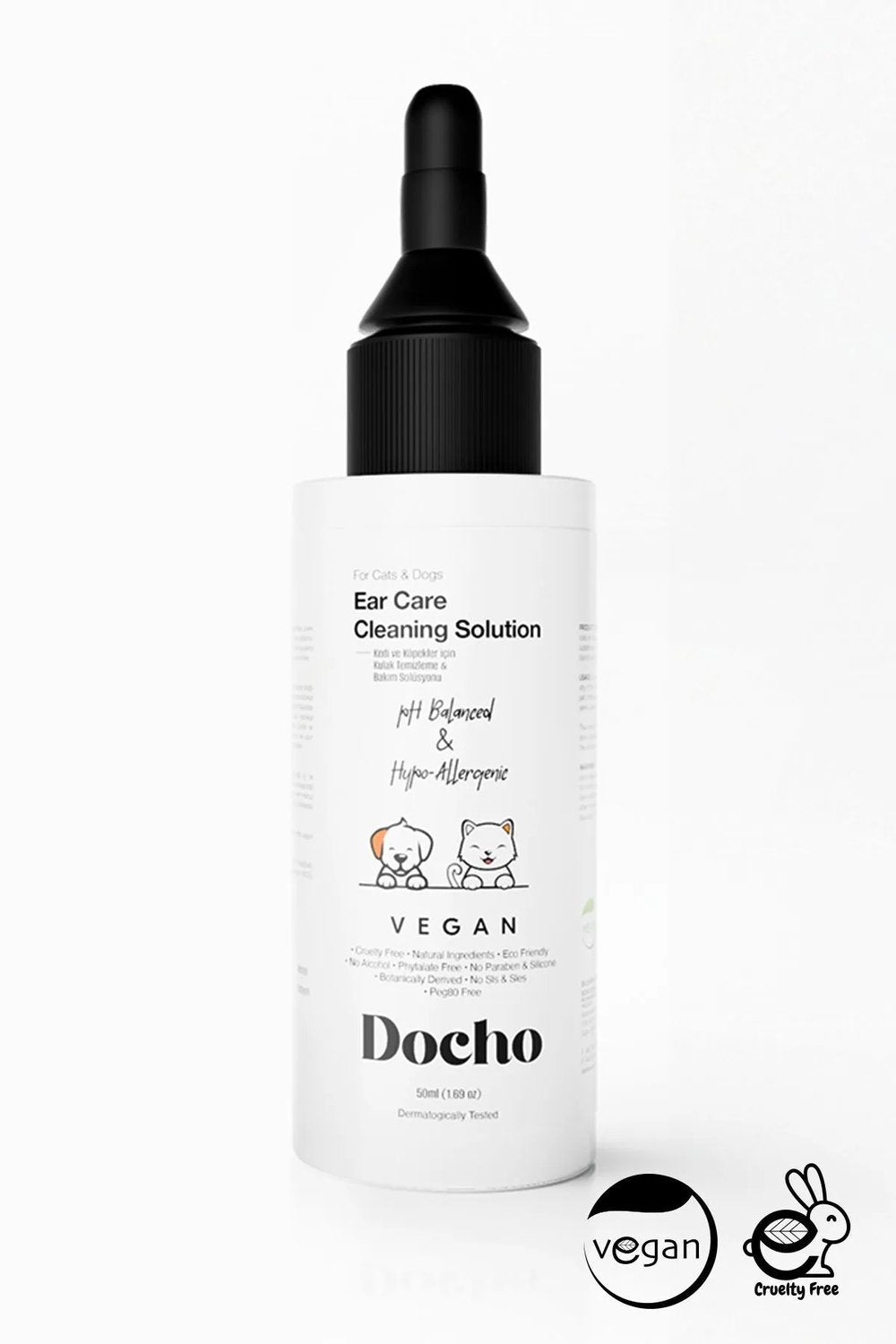 Docho-Kedi Ve Köpek Kulak Temizleme Ve Bakım Solüsyonu 50 Ml-Kedi-1-fleurdirect.live