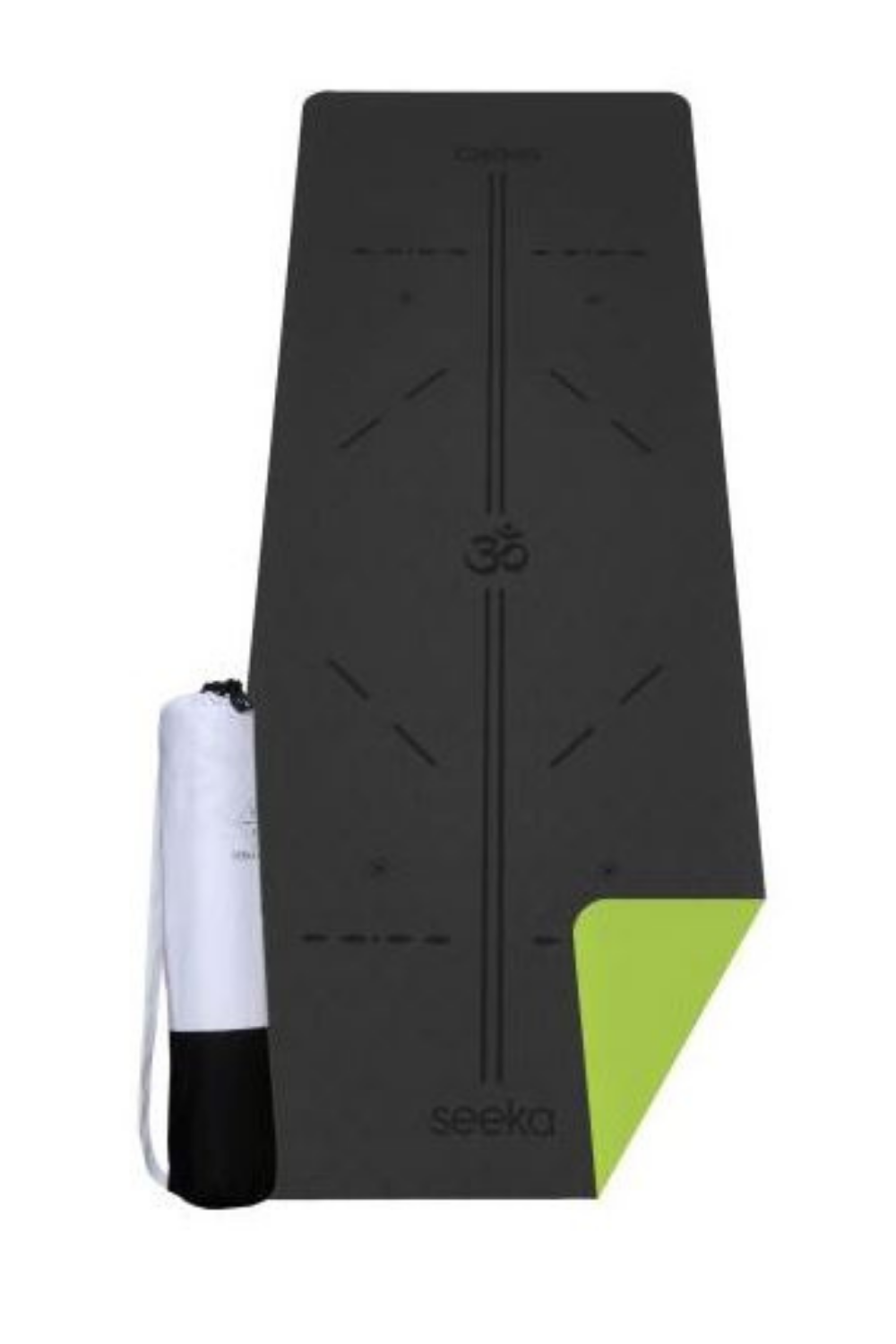 Dokuznet-Seeka Yoga Stüdyo Serisi Tpe Yoga Mat-charcoal - Yeşil-Yoga Matı-1-fleurdirect.live