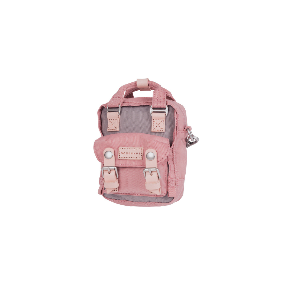 Doughnut Macaroon Tiny Classic Lavanta X Gül Unisex Omuz Çantası