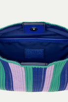 D’ylla Atelier-Freya Green Striped Midi-Omuz Çantası-3-fleurdirect.live