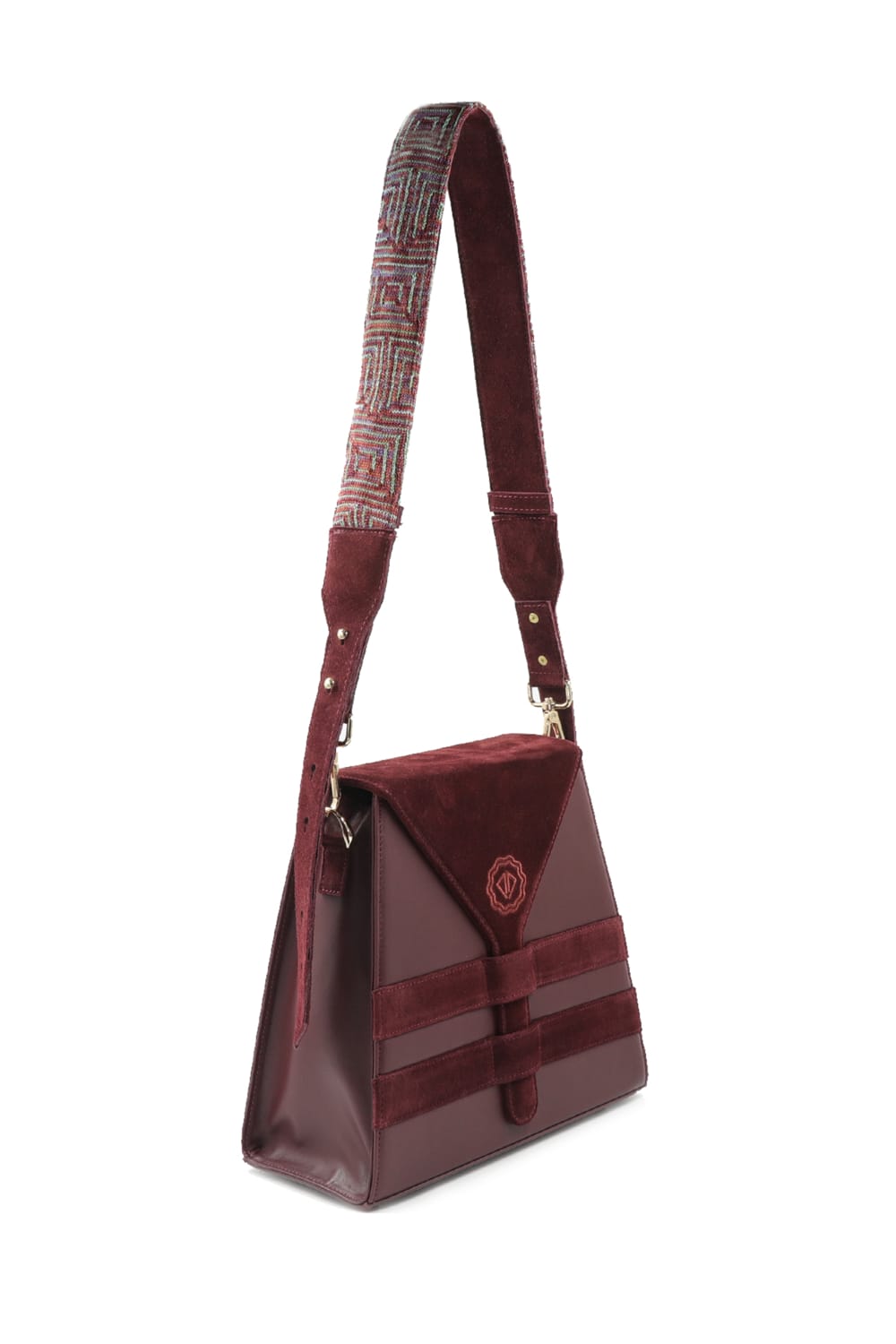 D’ylla Atelier-Perena Burgundy-Omuz Çantası-2-fleurdirect.live