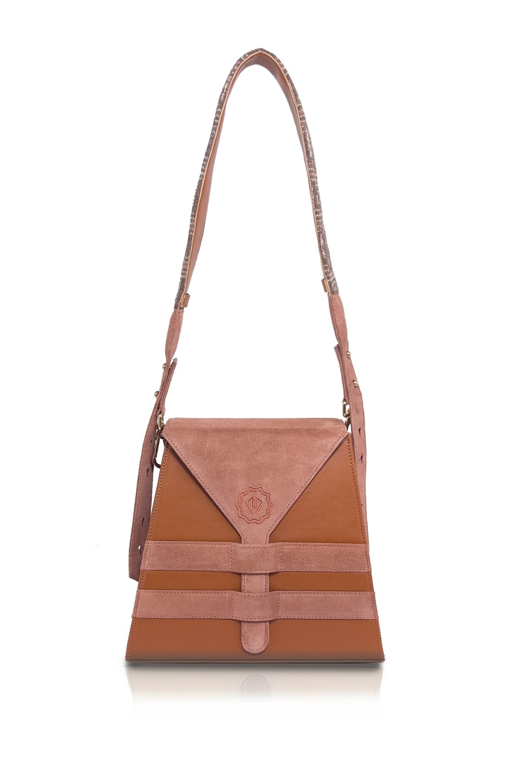 D’ylla Atelier-Perena Burnt Orange - Rose-Omuz Çantası-1-fleurdirect.live