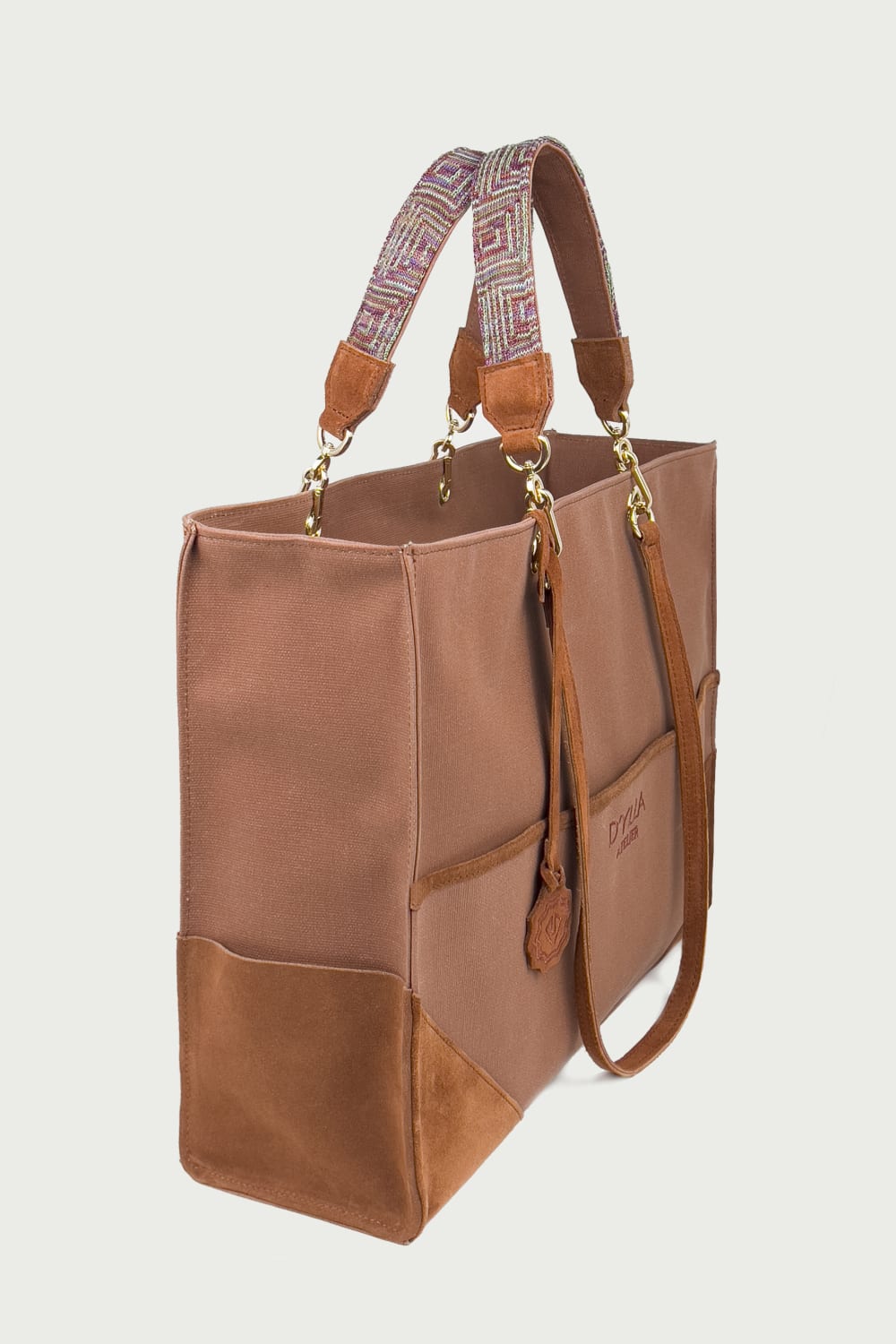D’ylla Atelier-Valeria Tote Bag Terra Cotta-Omuz Çantası-2-fleurdirect.live