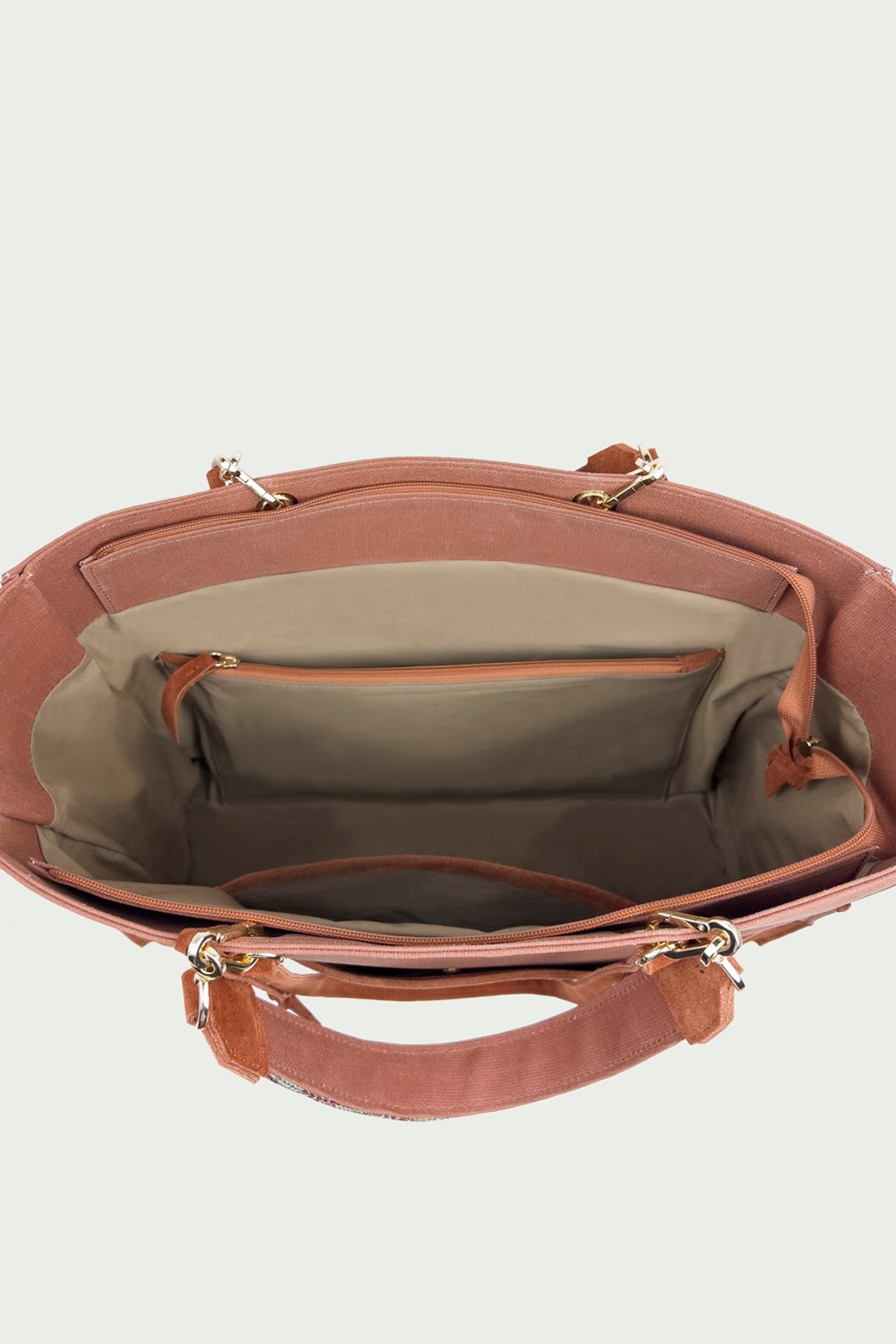 D’ylla Atelier-Valeria Tote Bag Terra Cotta-Omuz Çantası-4-fleurdirect.live