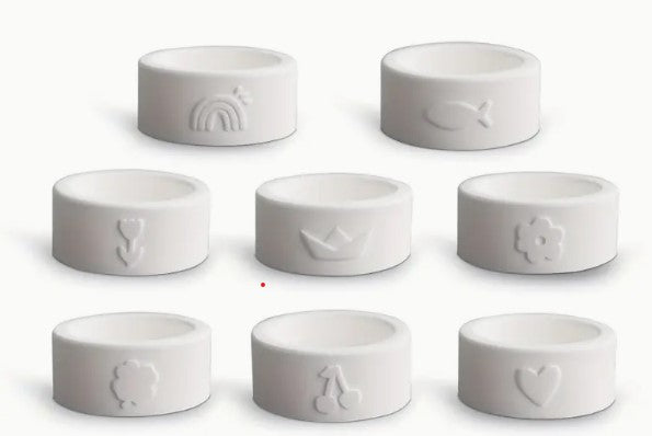 Atelier — 4’Lü El Boyaması Tealight Seti | Renkli Motifli El Yapımı Mumluklar