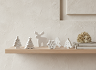 Atelier — Yılbaşı 3D Figür Seti – 3’Lü Taş Tozu Dekor | Ren Geyiği, Çam Ağacı, Kar Tanesi