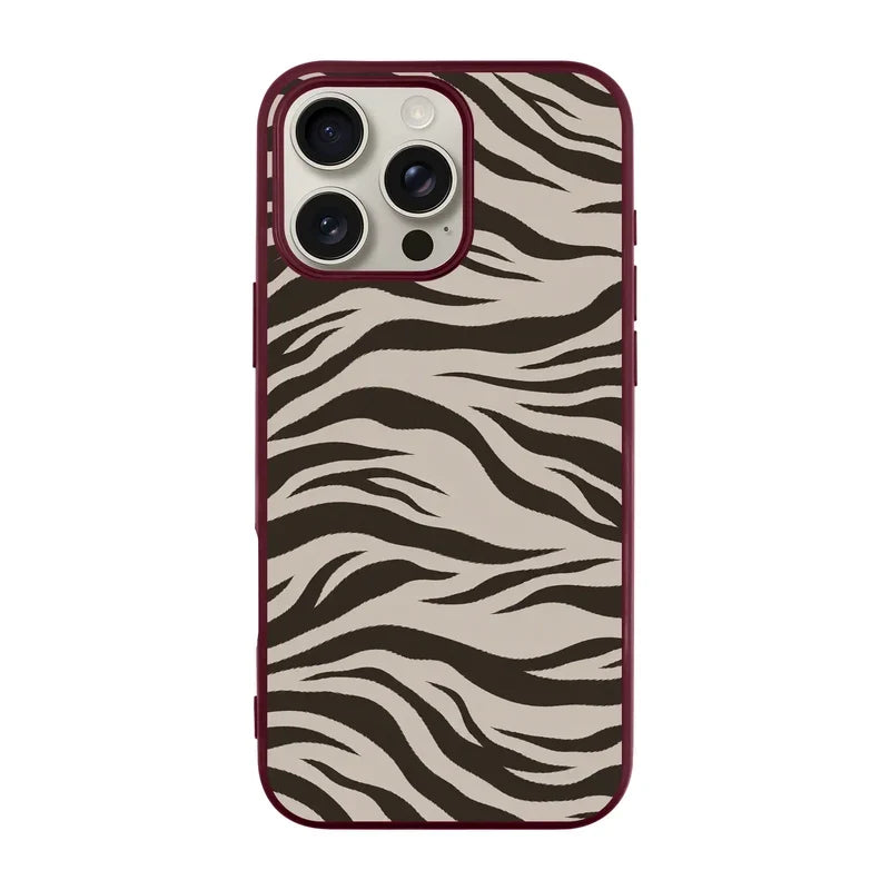 Espresso Zebra-Ultra Silikon Kılıf-Iphone 16
