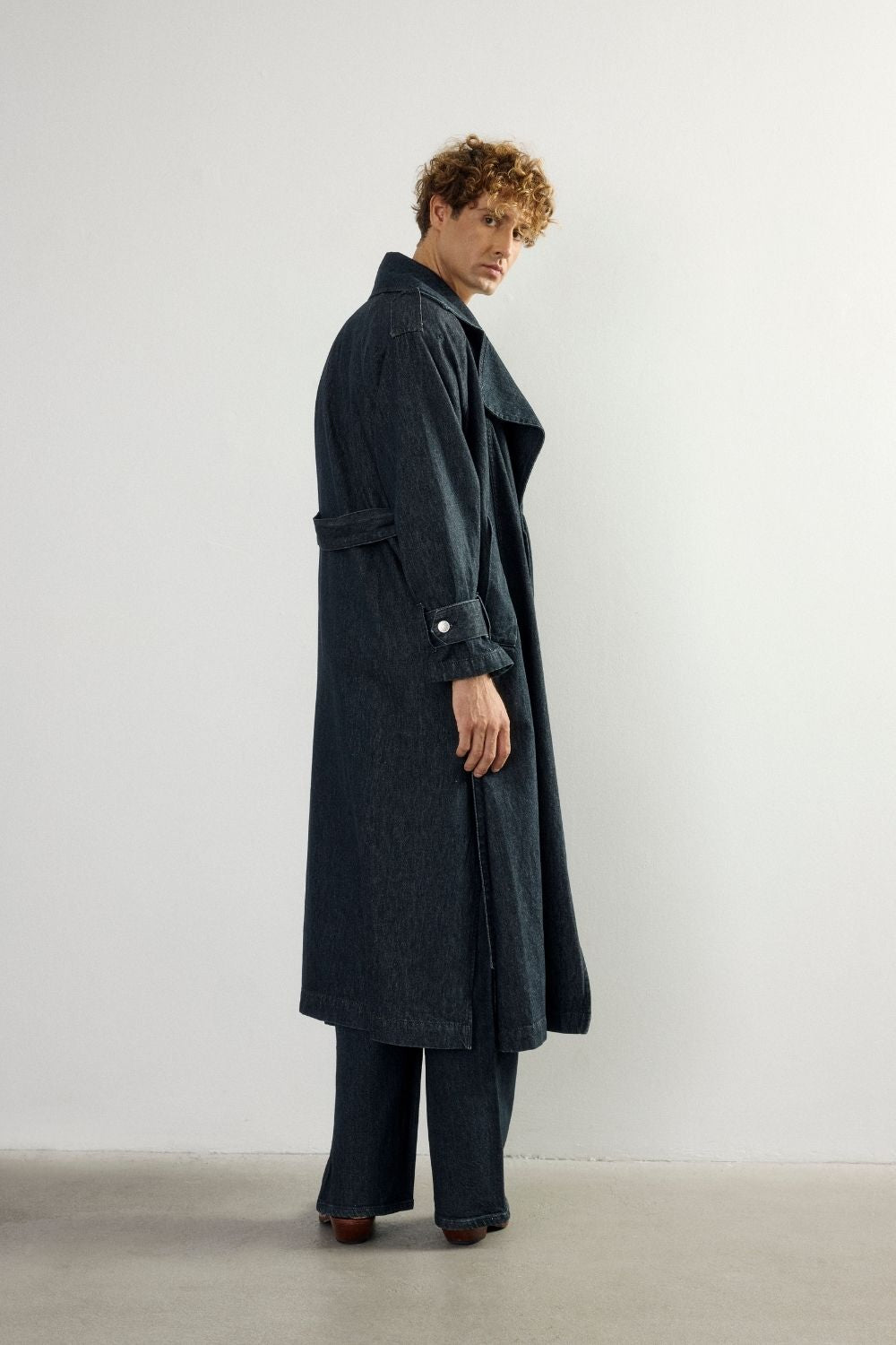 Loom Denim Man Trenhcoat - 0