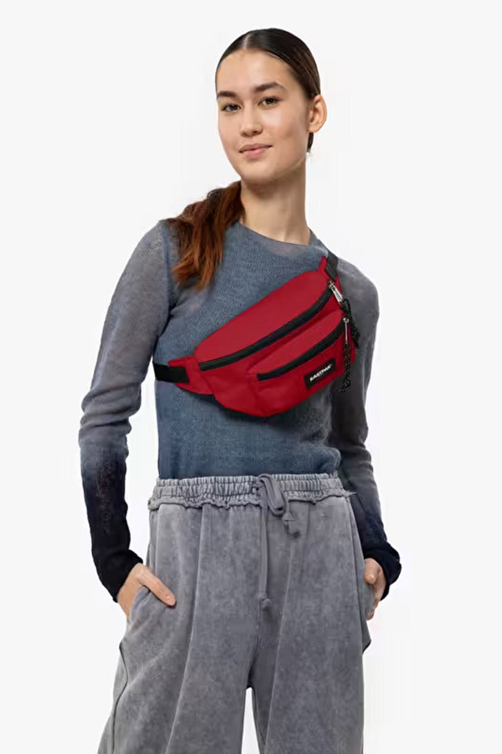 Eastpak-Doggy Bag Scarlet Red Bel Çantası-Bel Çantası-5-fleurdirect.live