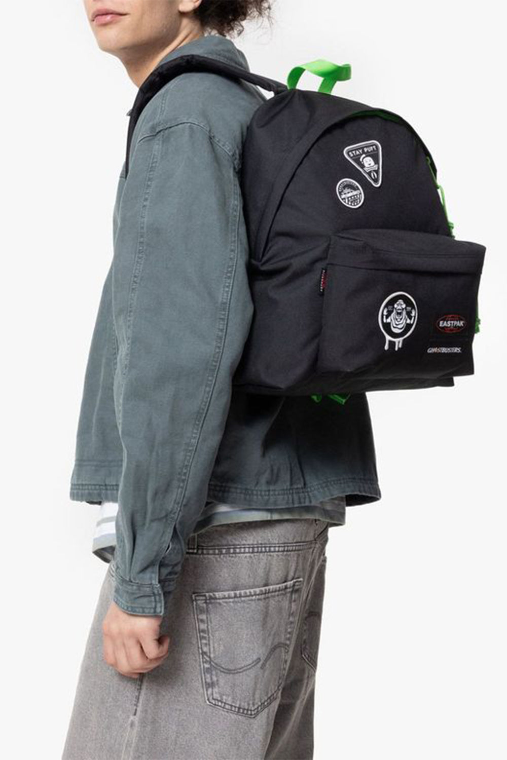 Eastpak-Ghostbusters Padded Pak'r Patches Siyah Sırt Çantası-Sırt Çantası-4-fleurdirect.live