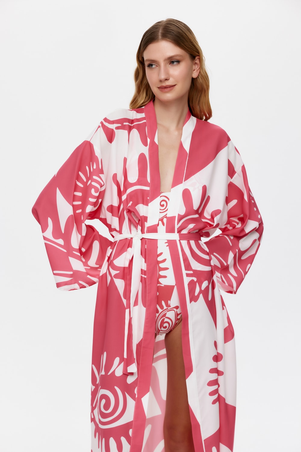 Eliphe-Rax Pembe Maxi Kimono-Kimono-2-fleurdirect.live