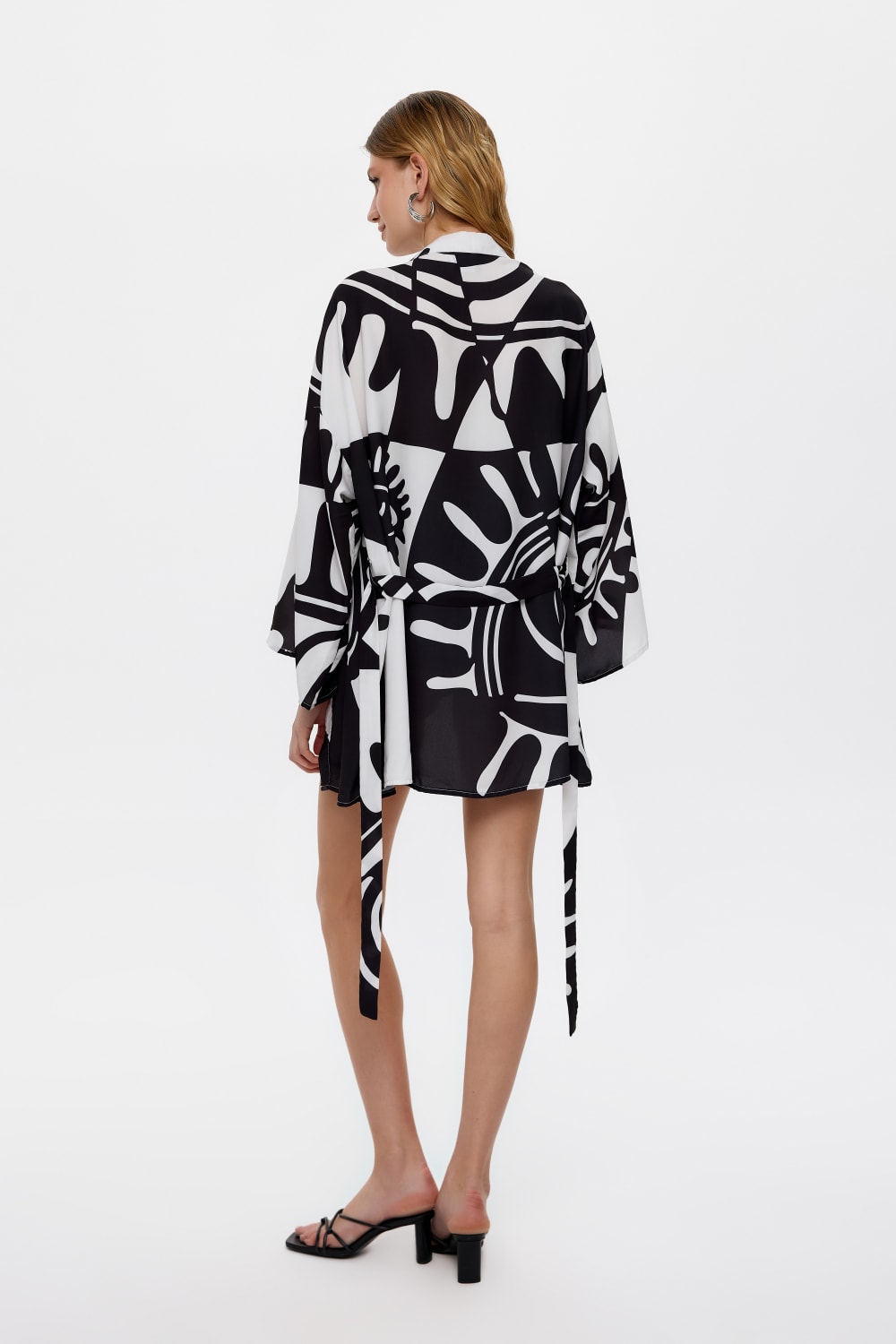 Eliphe-Rax Siyah Mini Kimono-Kimono-4-fleurdirect.live