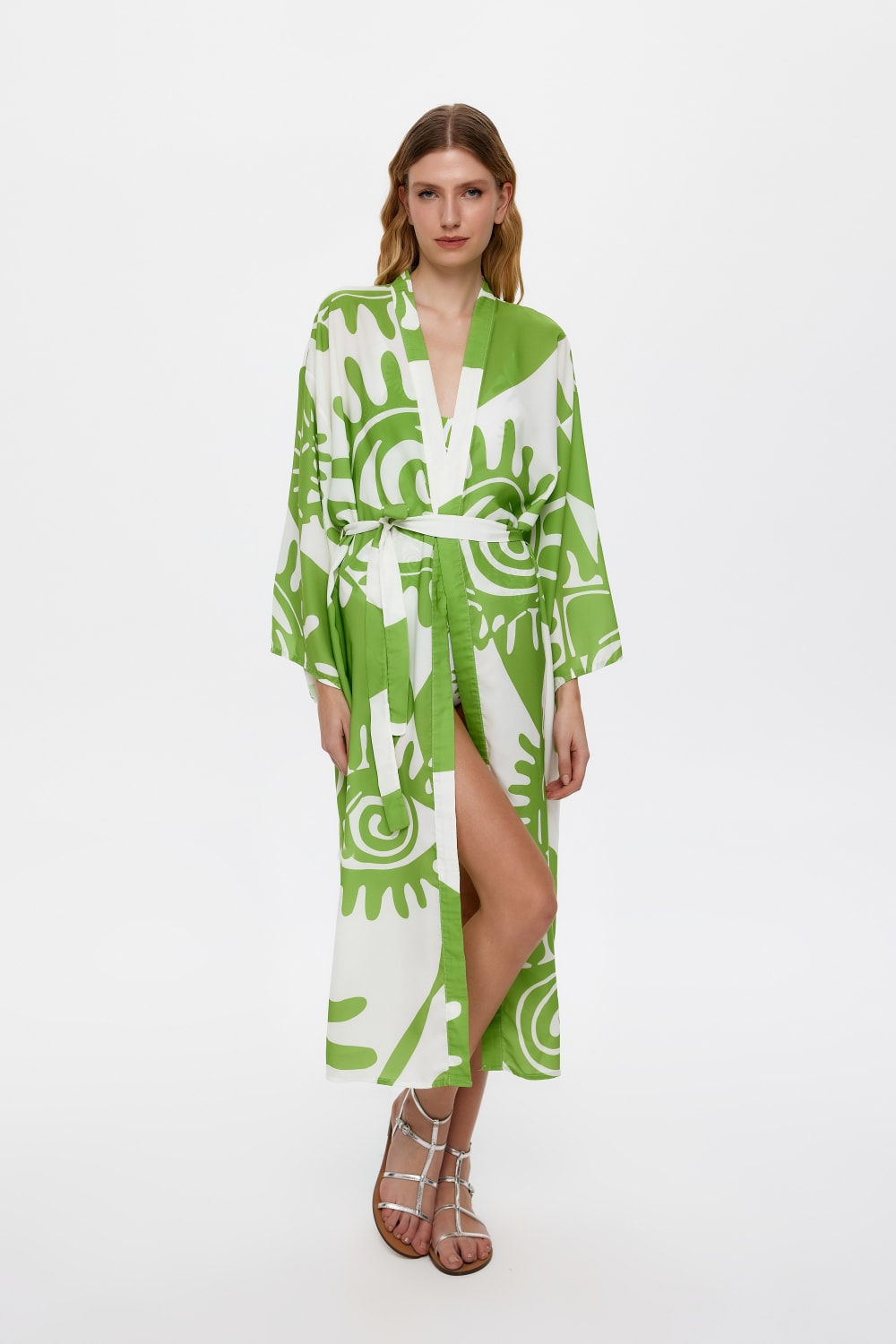 Eliphe-Rax Yeşil Maxi Kimono-Kimono-4-fleurdirect.live