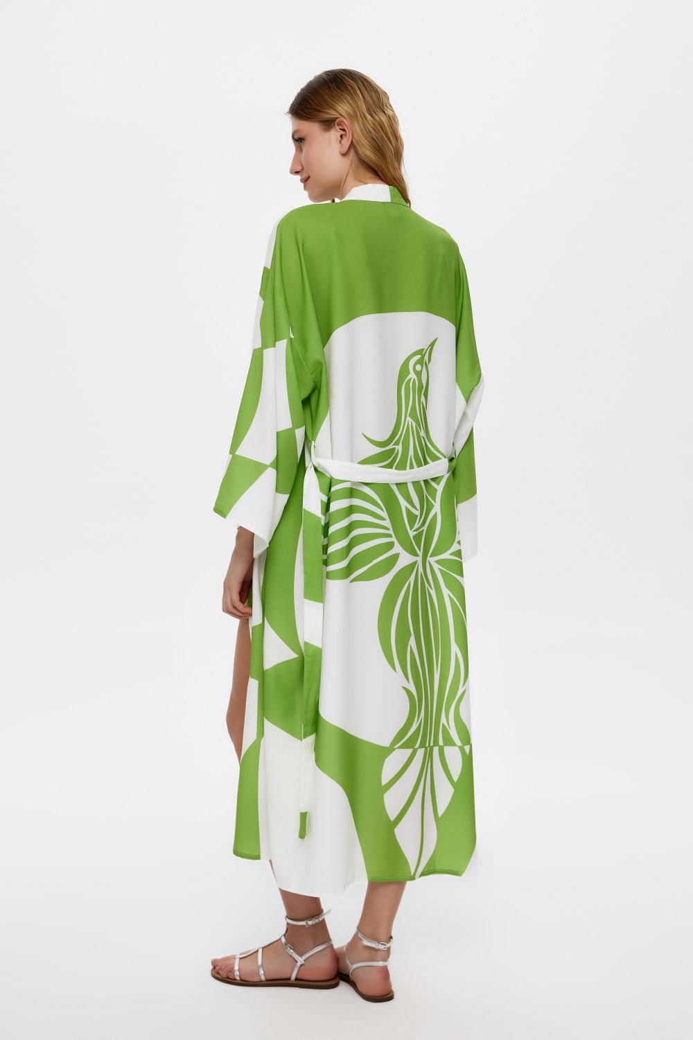Eliphe-Sireng Yeşil Maxi Kimono-Kimono-3-fleurdirect.live