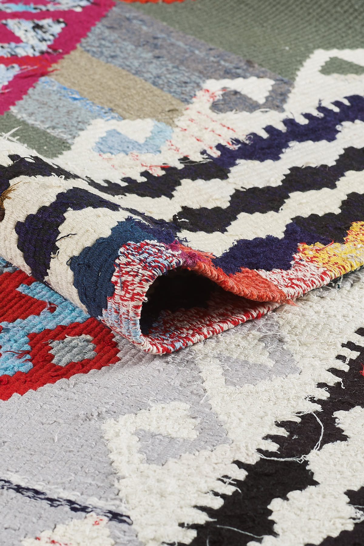 Empera-Antik Kilim Anadolu Etnik Desenli El Dokuması Kilim E0523-3-fleurdirect.live