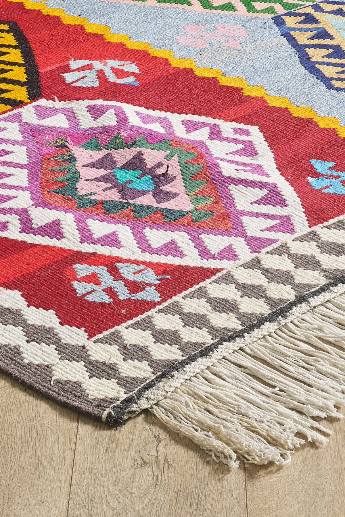 Empera-Antik Kilim Anadolu Etnik Desenli El Dokuması Kilim E0524-2-fleurdirect.live