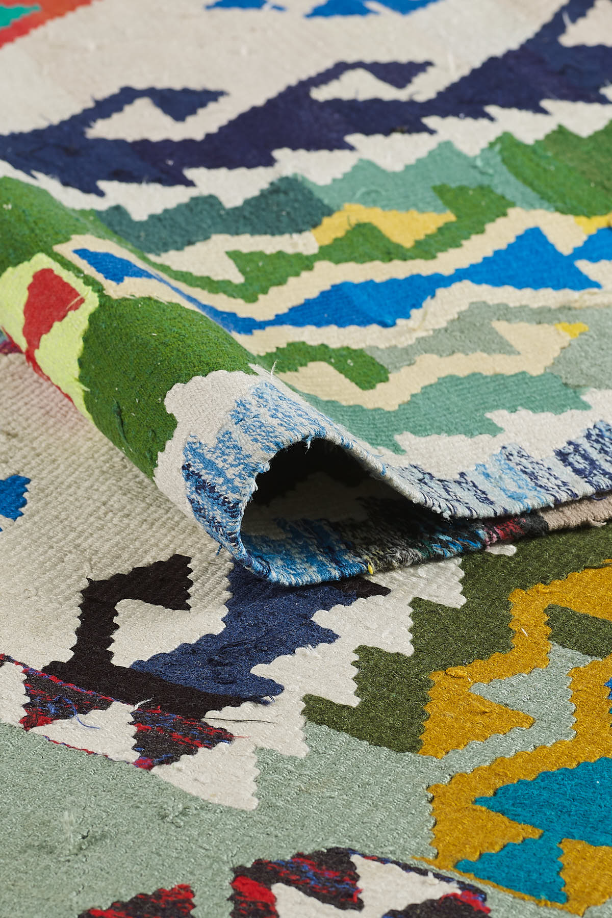 Empera-Antik Kilim Anadolu Etnik Desenli El Dokuması Kilim E0526-3-fleurdirect.live
