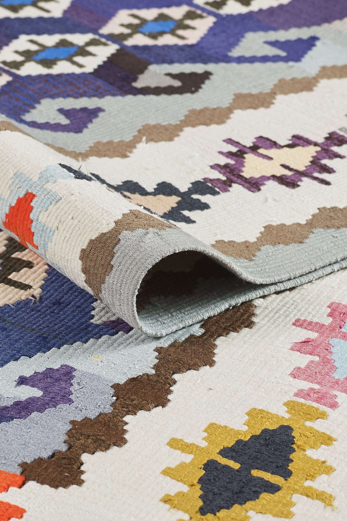 Empera-Antik Kilim Anadolu Etnik Desenli El Dokuması Kilim E0529-3-fleurdirect.live