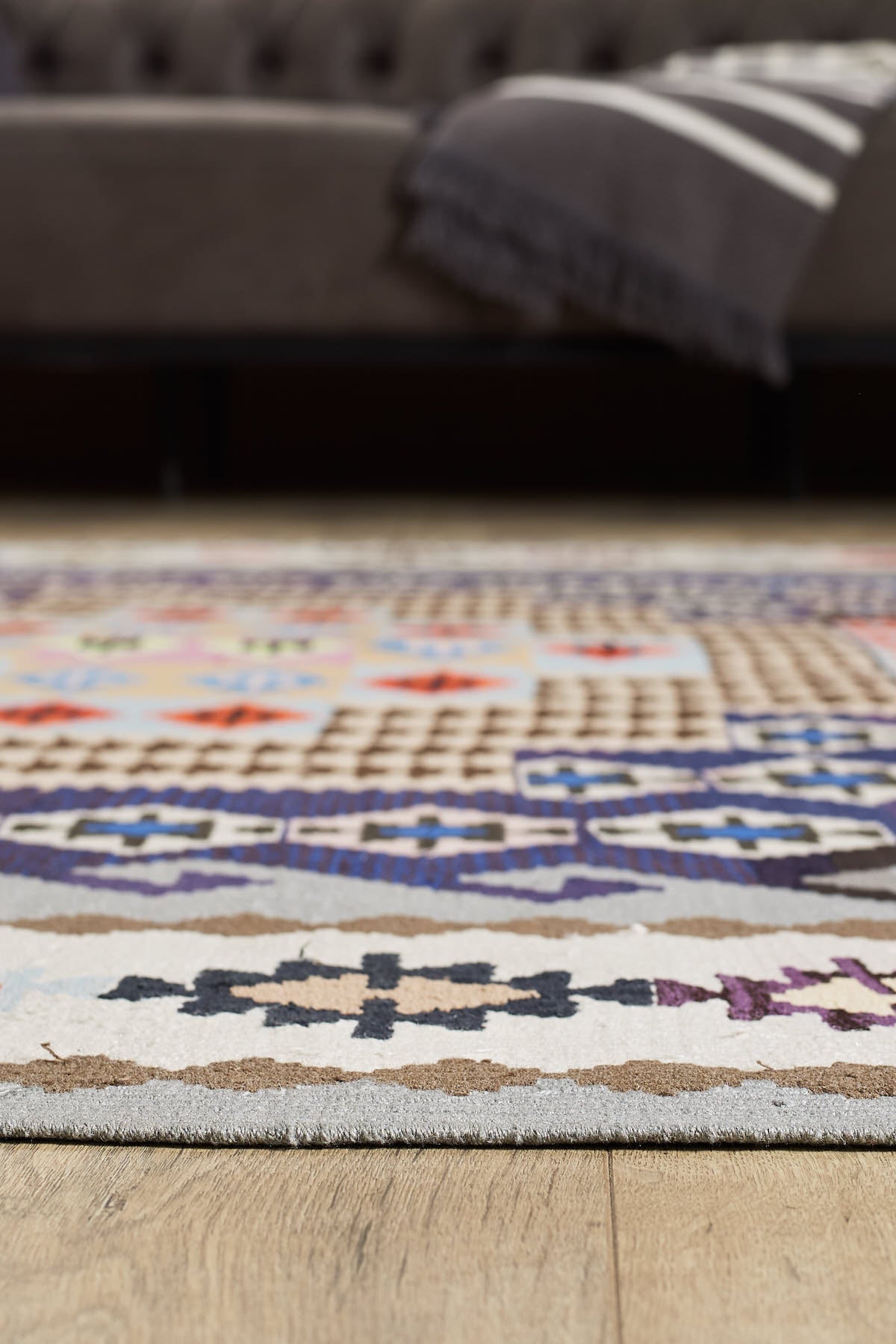 Empera-Antik Kilim Anadolu Etnik Desenli El Dokuması Kilim E0529-4-fleurdirect.live