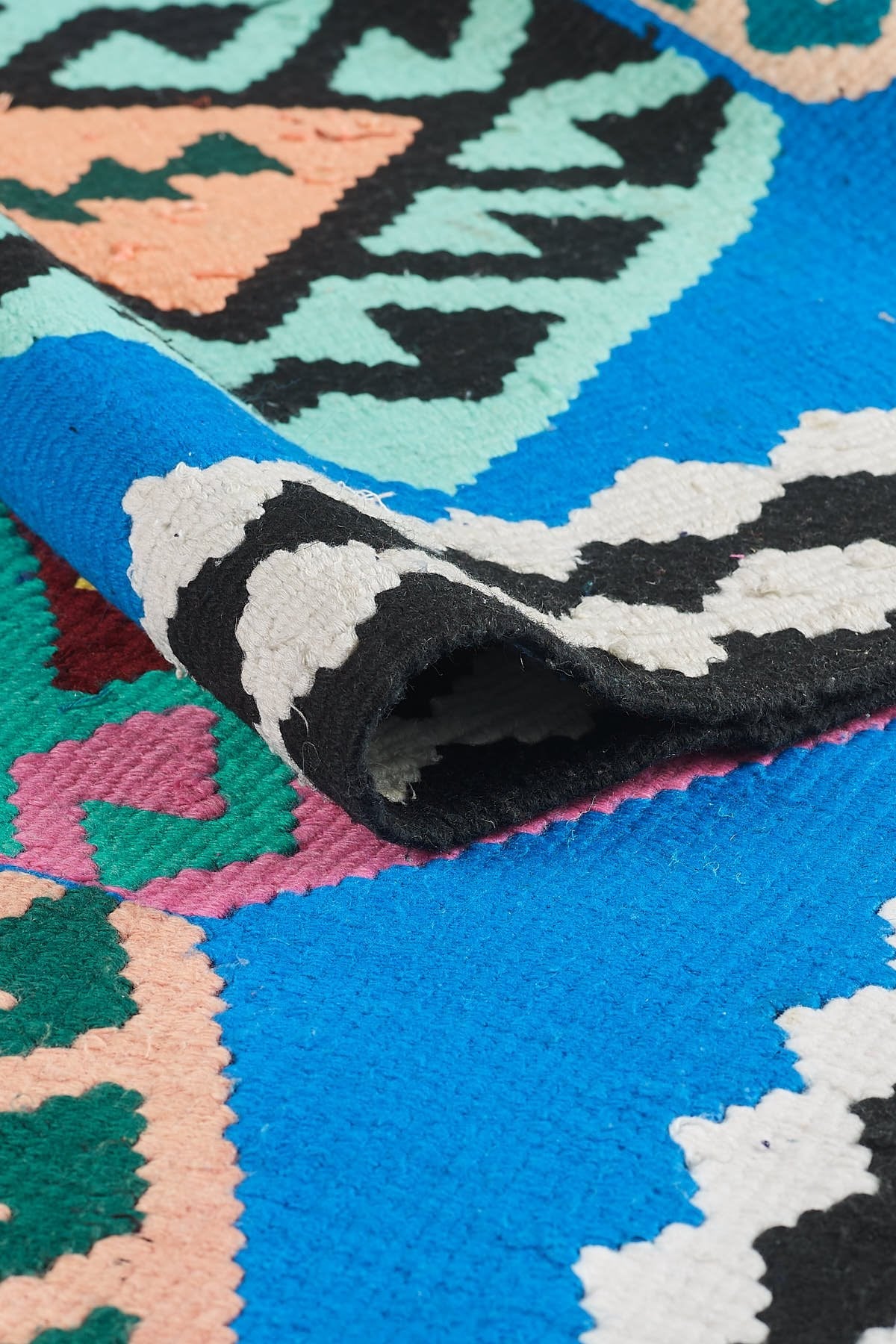 Empera-Antik Kilim Anadolu Etnik Desenli El Dokuması Kilim E0530-3-fleurdirect.live