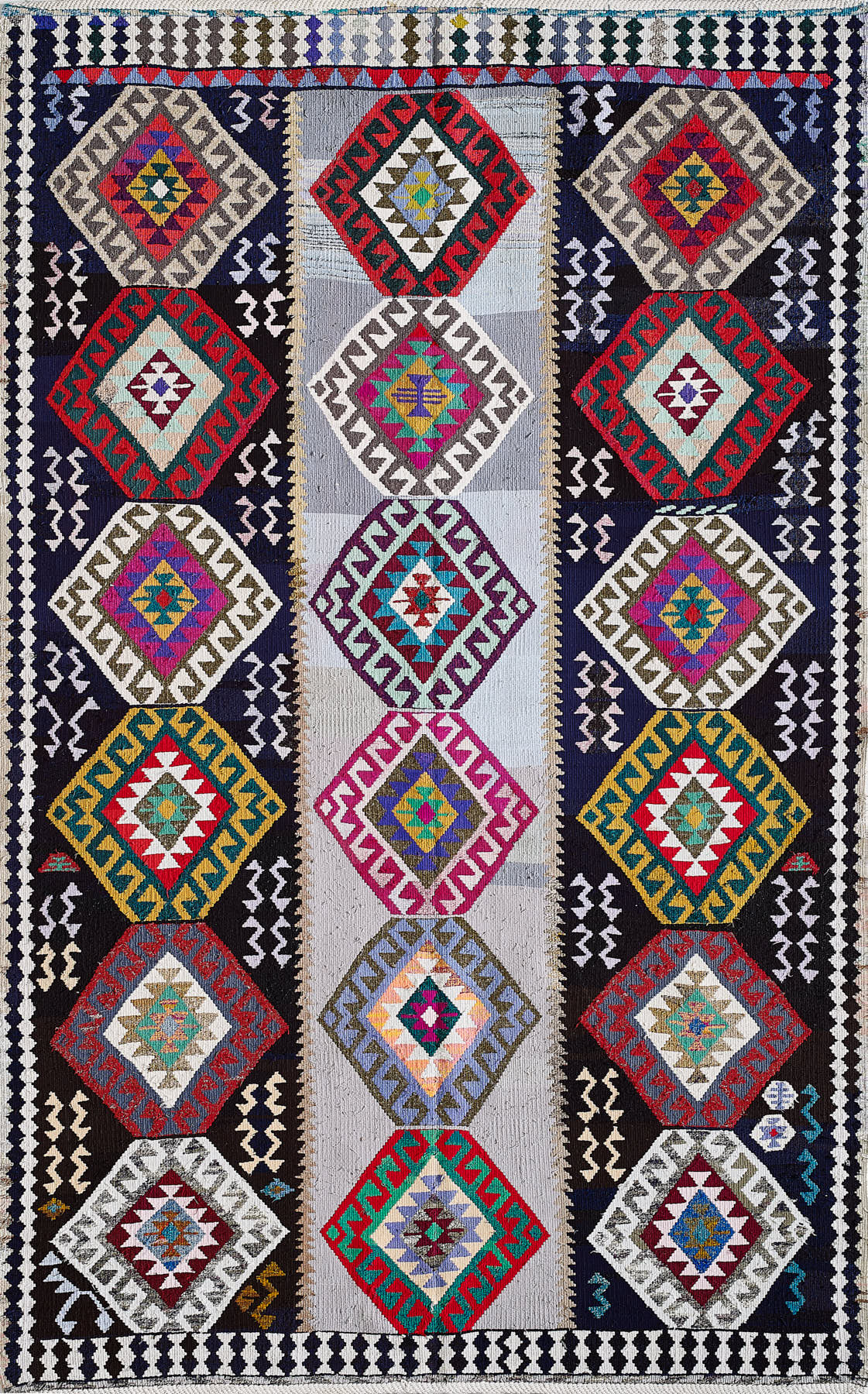 Empera-Antik Kilim Anadolu Etnik Desenli El Dokuması Kilim E0532-1-fleurdirect.live