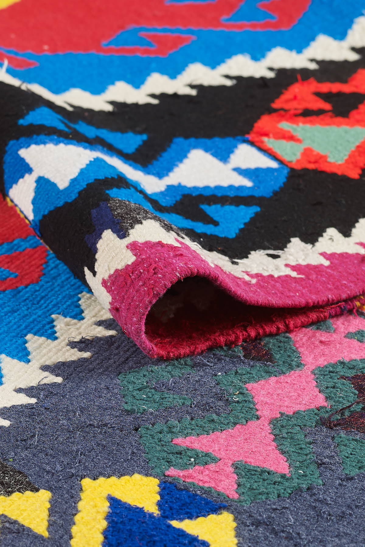 Empera-Antik Kilim Anadolu Etnik Desenli El Dokuması Kilim E0533-3-fleurdirect.live