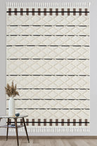 Empera-Bilbao Winter White Modern İSkandinav Saçaklı Halı-2-fleurdirect.live