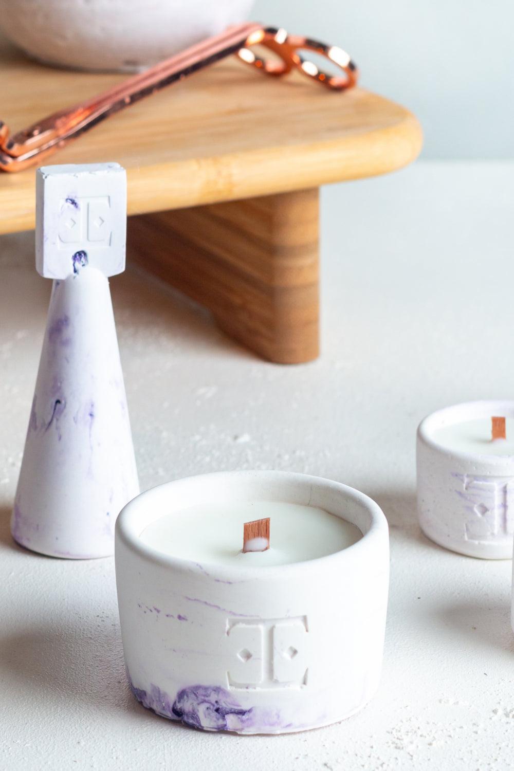 Esti Living-Lavender Midi 2'li Mum Seti-Mum-1-fleurdirect.live