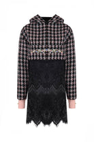 Eudoimonia-Mary Of Magdalene- Tweed Sweatshirt Crop-Sweatshirts & Hoodies-1-fleurdirect.live