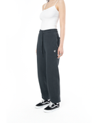 Kadin Relaxed Fit Fm Icon Nakişli Jogger - SiYah