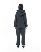 Kadin Relaxed Fit Fm Icon Nakişli Jogger - SiYah
