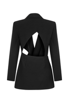 Feel The Lotus-Bea Asymmetric Blazer Jacket-Ceket-2-fleurdirect.live