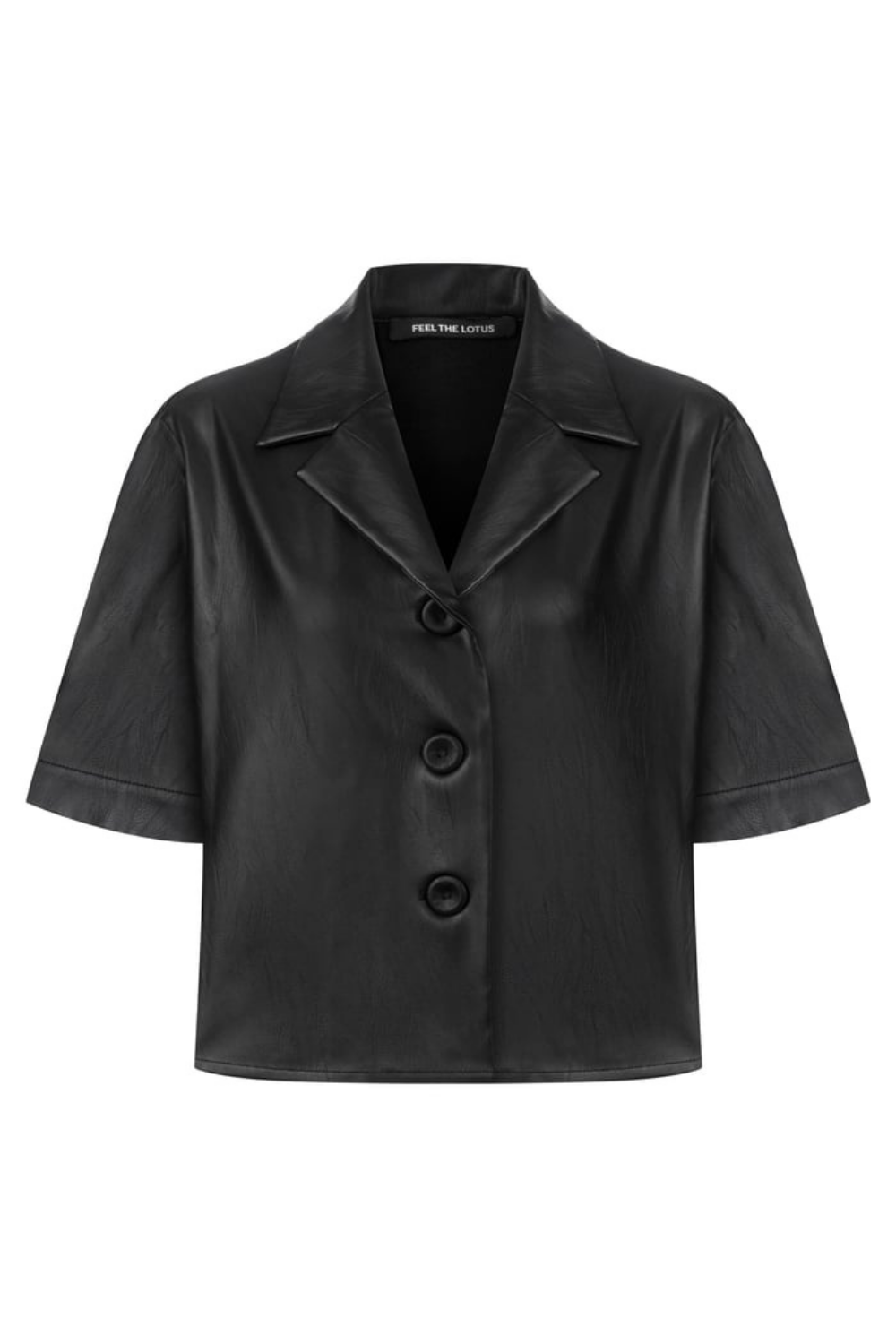 Feel The Lotus-Betty Leather Shirt-Gömlek-1-fleurdirect.live