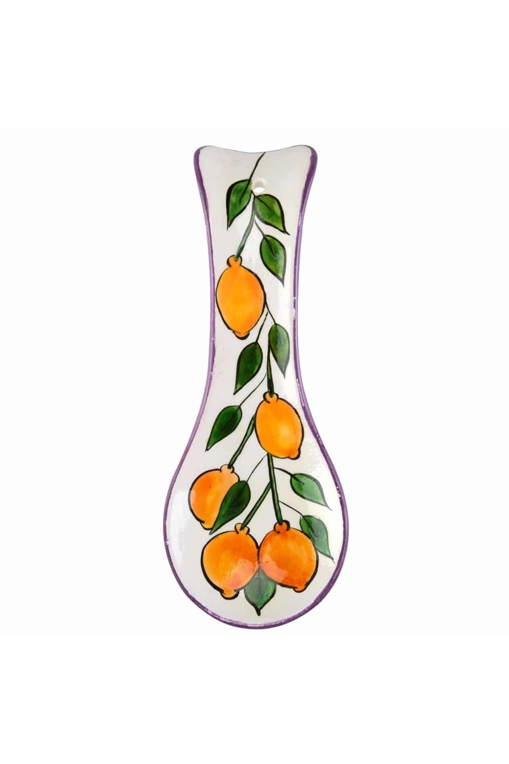 Feeling Good Inside-Amalfi Coast Collection Handmade Limon Desenli Mor Kaşıklık-Mutfak Aksesuarları-1-fleurdirect.live