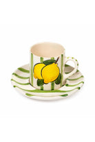 Feeling Good Inside-Green Lemon Line Handled Coffee Set-Bardak-1-fleurdirect.live