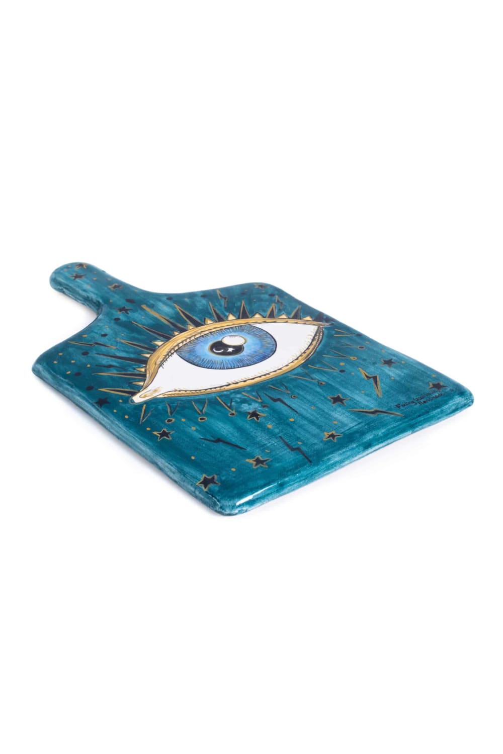 Feeling Good Inside-Inner Eye Collection Yuvarlak Handmade Seramik Peynir Tahtası-Sunum Aksesuarları-3-fleurdirect.live