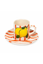 Feeling Good Inside-Orange Lemon Line Handled Coffee Set-Bardak-1-fleurdirect.live