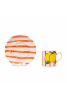 Feeling Good Inside-Orange Lemon Line Handled Coffee Set-Bardak-2-fleurdirect.live