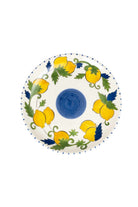 Feeling Good Inside-Sorrento Lemon Collection Handmade Seramik Çizgili Yemek Tabağı-Tabak & Kase-1-fleurdirect.live
