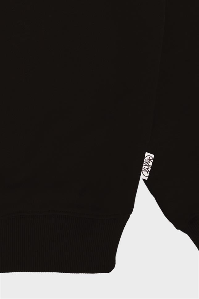 Fifty Pieces-Kahverengi Oversize Sırt Baskılı Sweatshirt-Sweatshirts & Hoodies-9-fleurdirect.live