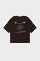 Fifty Pieces-Kahverengi Oversize Sırt Baskılı T-Shirt-T-Shirts-9-fleurdirect.live
