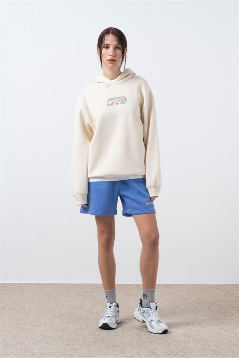 Fifty Pieces-Mavi Bermuda Jogger Şort-Şort-1-fleurdirect.live